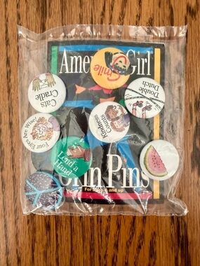 American Girl Collectible Button Pin Set